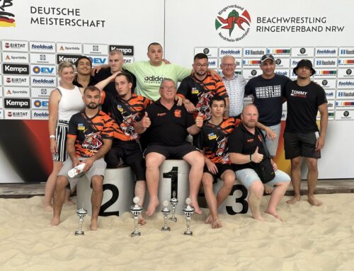 Fünf Medaillen bei Deutschen Beach Wrestling Meisterschaften